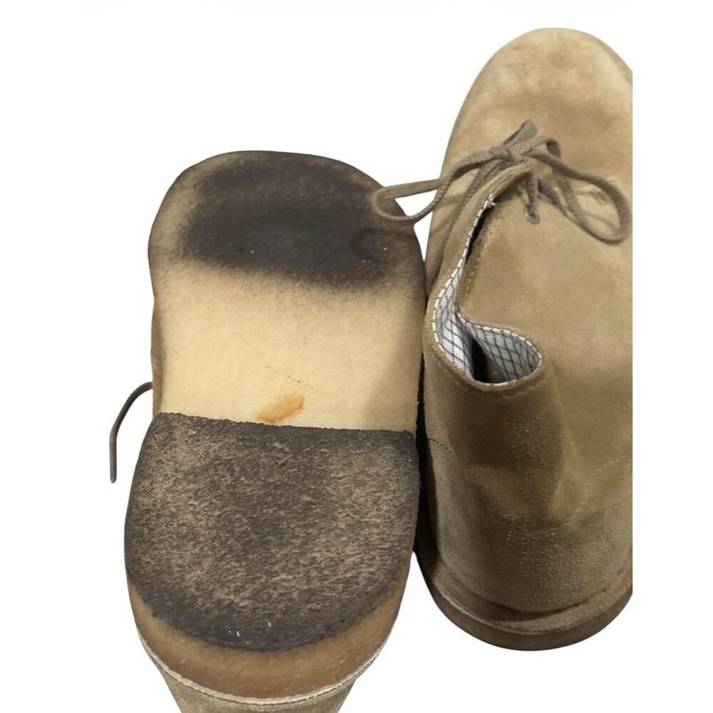 Clarks Originals Desert Boots Womens 8.5 Chukka Tan Leather Lace Up Round Toe - Picture 5 of 7